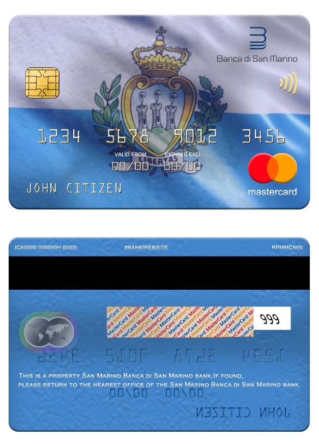 San Marino Banca di San Marino bank mastercard